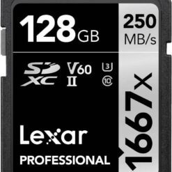 Lexar 1667x 128GB PRO SDXC SD Card V60