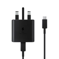Samsung 45W USB-C Super Fast Charger 2.0 – Black + USB-C to C Cable (Bulk Pack)