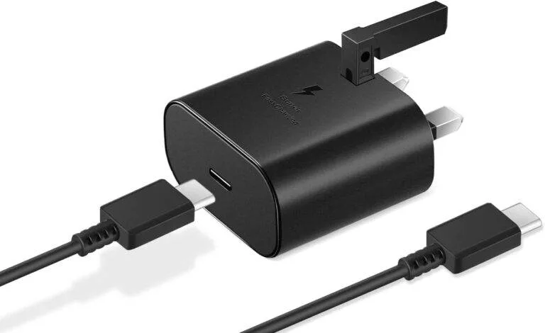 Samsung 25W USB-C Wall Charger Set – EP-TA800 – Black (UK Plug)