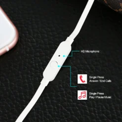 JBL T290 3.5mm Wired Earphones TUNE 290 Stereo Music Sports Pure Bass Headset 1-Button Remote Hands-free Call with Mic 3