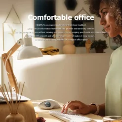 Logitech M575 ERGO Trackingball Mouse 5 Buttons 2000DPI 2.4HZ Wireless Comfortable Mice w/low Energy Technology for Office Home 4