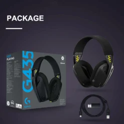 Logitech G435 LIGHTSPEED WIRELESS GAMING HEADSET 7.1 Surround Sound Gamer Bluetooth Headphone Compatible For Games And Music 6