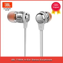 JBL T180A In-Ear Stereo Earphones 3.5mm Wired Sport Gaming Headset Pure Bass Earbuds Handsfree With Microphone 1