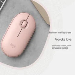 Logitech Pebble M350 Wireless Bluetooth Mouse Original Mini&Thin 1000DPI 100g High Precision Optical Tracking Unifying Colorful 3