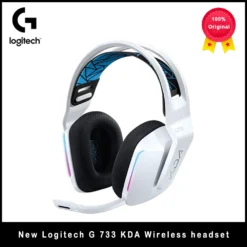 Logitech g733 wireless headset lightspeed kda limited edition gamer rechargeable dts headset, dts x2.0, 7.1 surround sound 1