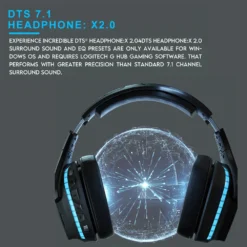 Logitech G933S LIGHTSYNC Wireless Gaming Headset 7.1 Surround RGB Gaming DTS Dolby Headphone for PC Gamers G935 100% brand new 5