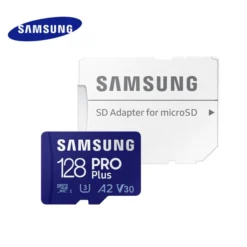 Samsung PRO Plus microSD Card – U3 V30 160MB/s with SD Adapter White/Blue