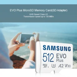 SAMSUNG EVO Plus Micro SD Card 128GB 256GB 512GB A2 V30 SDXC 64GB A1 V10 High Speed Micro SD Memory Card 256GB TF Card Microsd 19