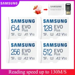SAMSUNG EVO Plus Micro SD Card 128GB 256GB 512GB A2 V30 SDXC 64GB A1 V10 High Speed Micro SD Memory Card 256GB TF Card Microsd 1