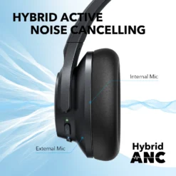 Soundcore by Anker Life Q20+ Active Noise Cancelling wireless bluetooth Headphones, 40H Playtime, Hi-Res Audio, Soundcore App 3