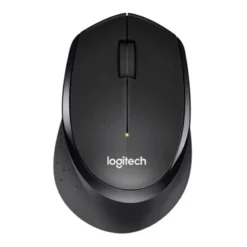 Logitech M330 Silent Plus Wireless Mouse – Ergonomic 2.4GHz USB Receiver – Black