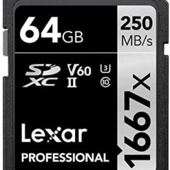 Lexar Professional 1667x 64GB SDXC V60 memory card
