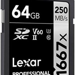 Lexar Professional 1667x 64GB SDXC V60 memory card