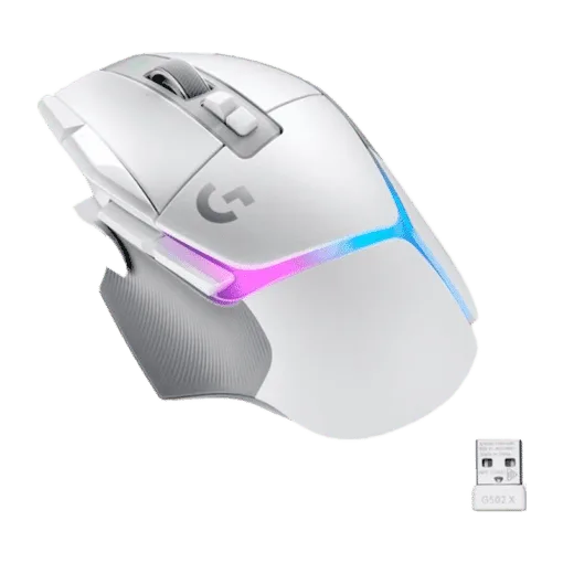 Logitech G502 X PLUS LIGHTSPEED Wireless RGB Gaming Mouse White
