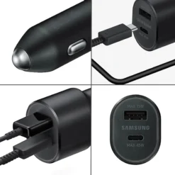 Original 60w Samsung Car Charger Super Fast Charging Pd Usb Type C Auto Cargador 45w Galaxy S23 Ultra S22 5g S21 Note 20 10 A52 4