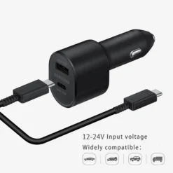 Original 60w Samsung Car Charger Super Fast Charging Pd Usb Type C Auto Cargador 45w Galaxy S23 Ultra S22 5g S21 Note 20 10 A52 2