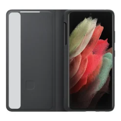 Smart View Mirror Flip Case Cover For Samsung Galaxy S21 Ultra 5G with S Pen Smart Clear View Cover 3