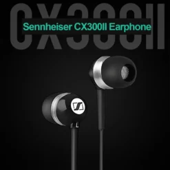 Sennheiser CX300ii fone de ouvido baixo dalam 3.5mm fone de ouvido estéreo musik berkabel earbud olahraga alta fidelidade presis 2
