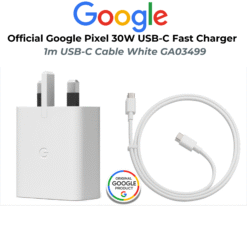 Google Pixel 30W USB-C Charger – Genuine UK Plug with Cable (GA03499)