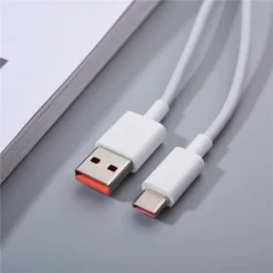 Xiaomi Mi Turbo 6A USB-C to USB-A Cable – Fast Charging Lead White 2
