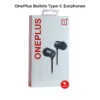 OnePlus Bullets Type-C Earphones – In-Ear Headphones with Mic – Deep Bass – Black