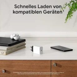 30W For Google Pixel 8 7 6 5 4 Pro A EU Plug Quick Charger 100CM USB C Type C Cable 30W Fast PD Wall Charging Travel Adapter 4