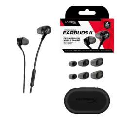 HyperX Cloud Earbuds II – In-Ear Wired Gaming Headset with Mic 3.5mm Black