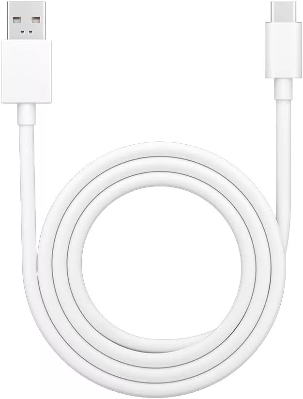 OPPO SUPERVOOC 65W Cable – Official USB-A to USB-C 6.5A Fast Charging Lead White