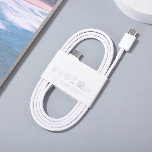 Samsung EP-DN980 USB-C to USB-C Cable – Genuine 5A Fast Charging 1m White