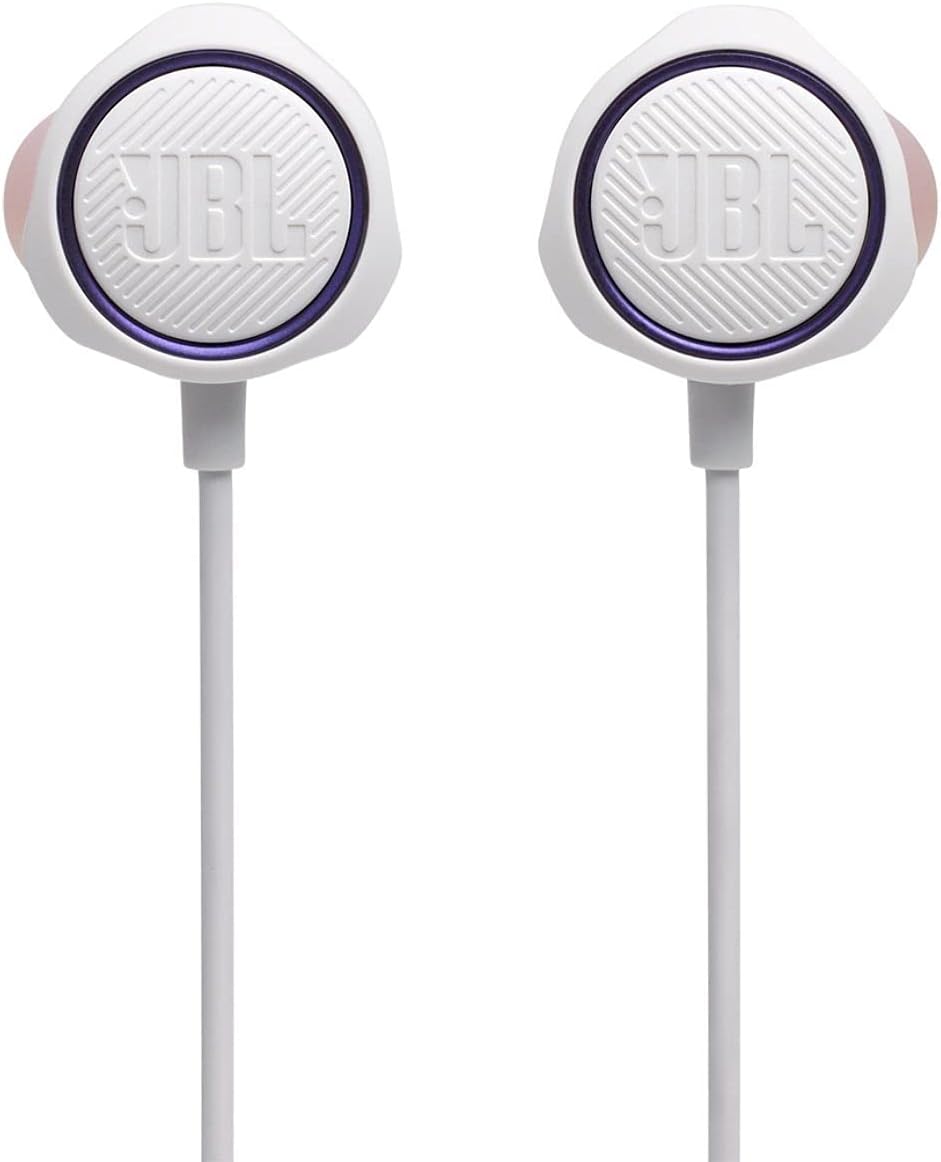 JBL Quantum 50 Wired Gaming Headset – 3.5mm In-Ear Headphones with Mic White - Image 2