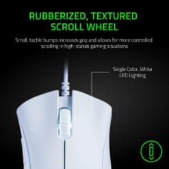 Razer DeathAdder Essential Wired Gaming Mouse – White - Image 3
