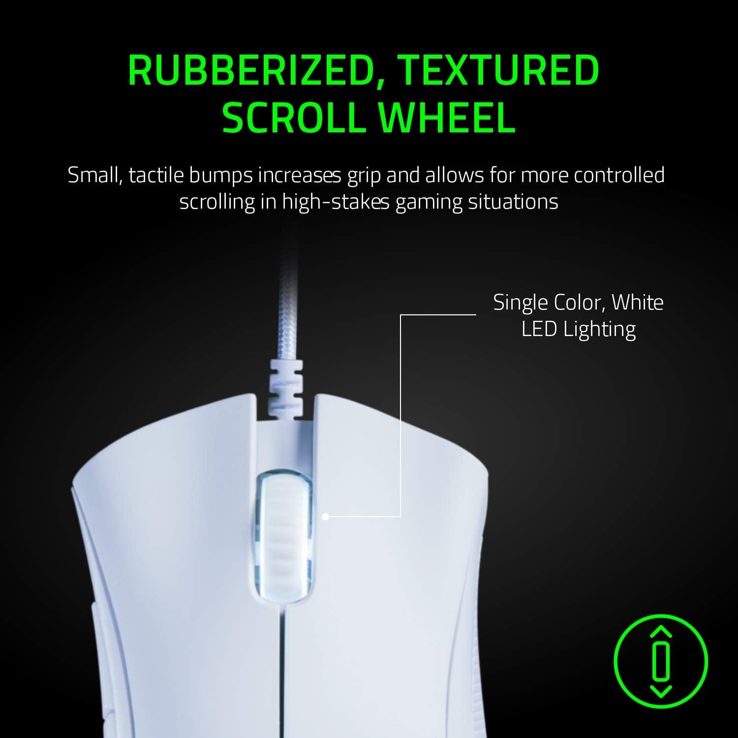 Razer DeathAdder Essential Wired Gaming Mouse – White - Image 3