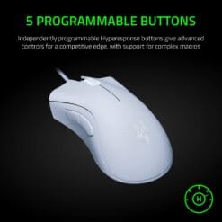 Razer DeathAdder Essential Wired Gaming Mouse – White - Image 4