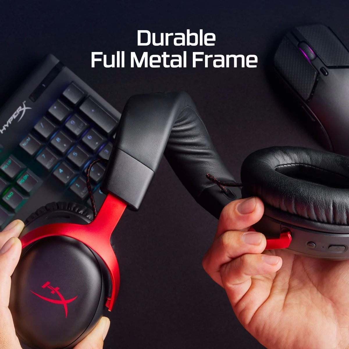 HyperX Cloud III Wireless Gaming Headset Black/Red - Image 8