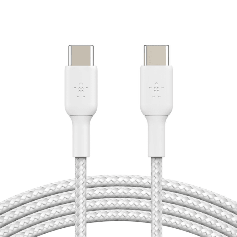Belkin BoostCharge Pro Braided USB-C Cable 60W – 1m White