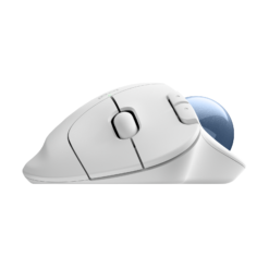 Logitech ERGO M575S Off-White side view from the right