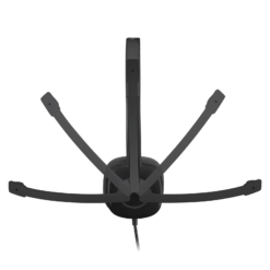 Logitech H151 stereo headset boom mic rotating 180 degrees left or right