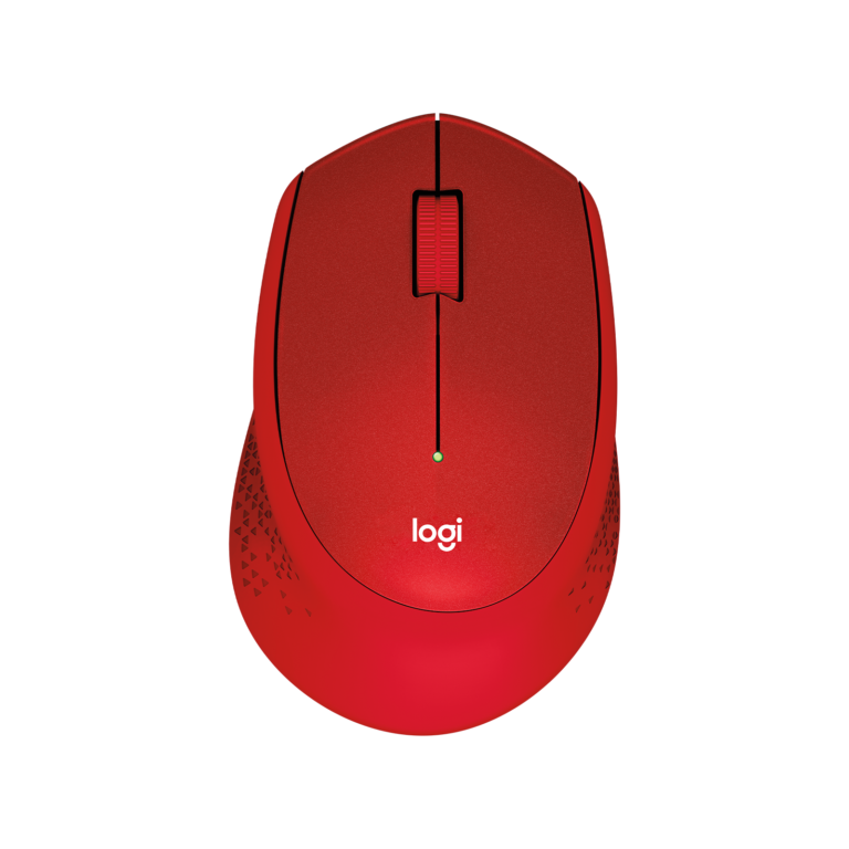 Logitech M330 Silent Plus Wireless Mouse – Red
