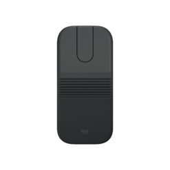 Logitech Mobi Fold mouse Graphite top view unfolded