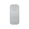 Logitech Mobi Fold mouse Off-White top view unfolded