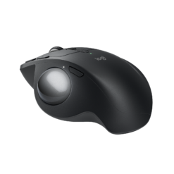 Logitech MX Ergo S Graphite three-quarter rear view