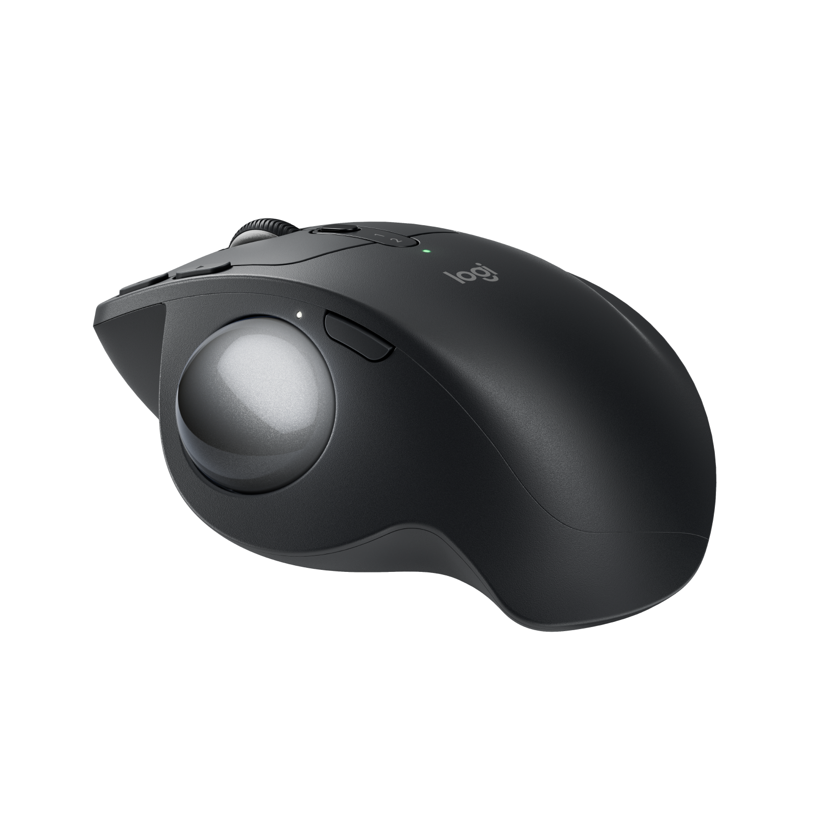 Logitech MX Ergo S Graphite three-quarter rear view