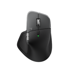 Logitech MX Master 4 for Mac Space Black top angle view