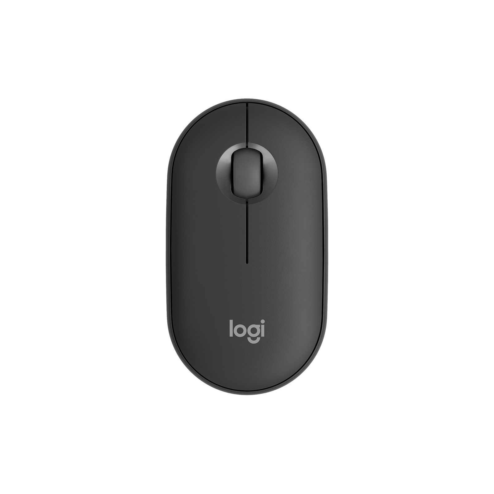 Logitech Pebble 2 M350s Tonal Graphite top view
