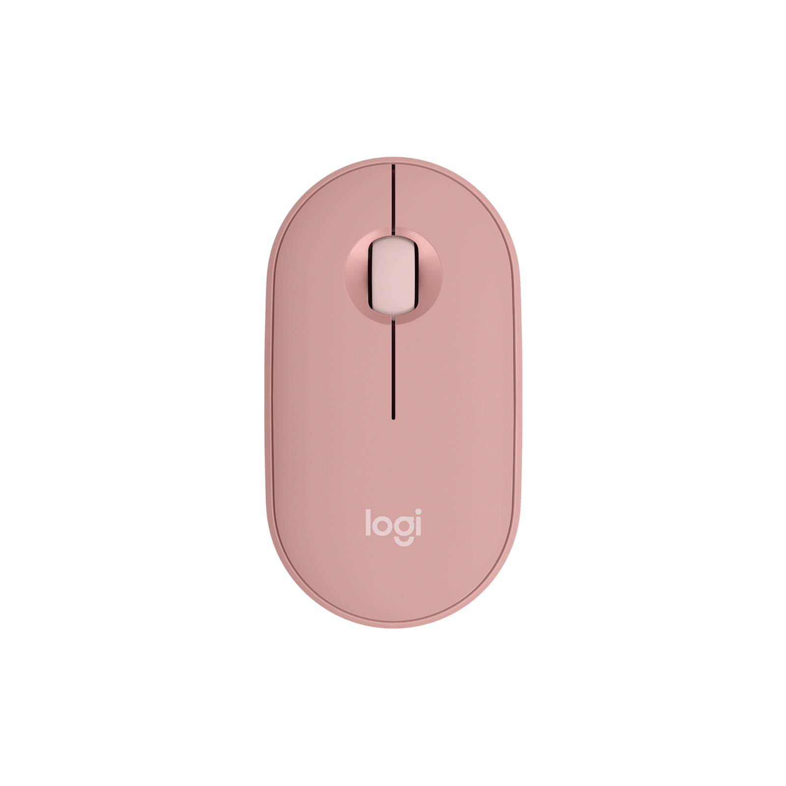Logitech Pebble 2 M350s Tonal Rose top view
