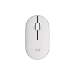 Logitech Pebble 2 M350s Tonal White top view