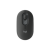 Logitech POP Wireless Mouse Graphite top angle view
