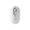 Logitech POP Wireless Mouse Off-White top angle view