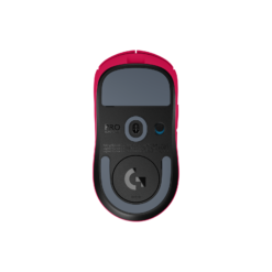 Logitech PRO X Superlight 2 Pink underside with PTFE feet