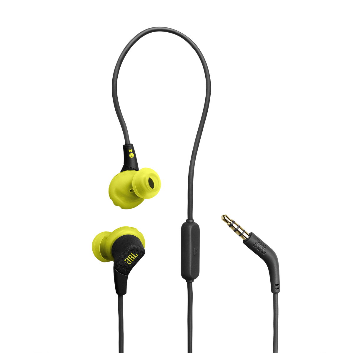 JBL Endurance Run 3 wired sport earphones Black/Lime